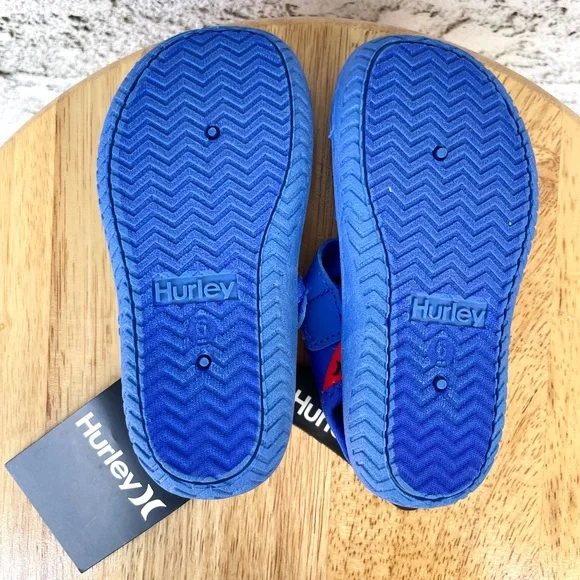 Hurley Toddler Blue Red Kona Surfboard Water Shoes - Picture 3 of 7